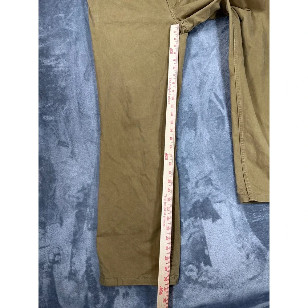 Polo Ralph Lauren Mens Authentic Dungarees Khaki Tan Twill Pants 40x30 Straight